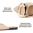 thumbnail image 6 of BERANMEY Flats for Women Slip On Ballet Flats with Metal Buckle Decor Comfortable Womens Flats Lightweight Walking Shoes Mules for Women Casual Womens Mules Dressy Office Shoes, 6 of 8