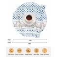 thumbnail image 6 of 15 Inch Round Placemats Set of 4, Blue Plaid Farmhouse Non Slip Heat Insulation PP Table Mats, Watercolor Cute Country Pigs Checkered Washable Place Mats for Kitchen Dining Party Table Decor, 6 of 7