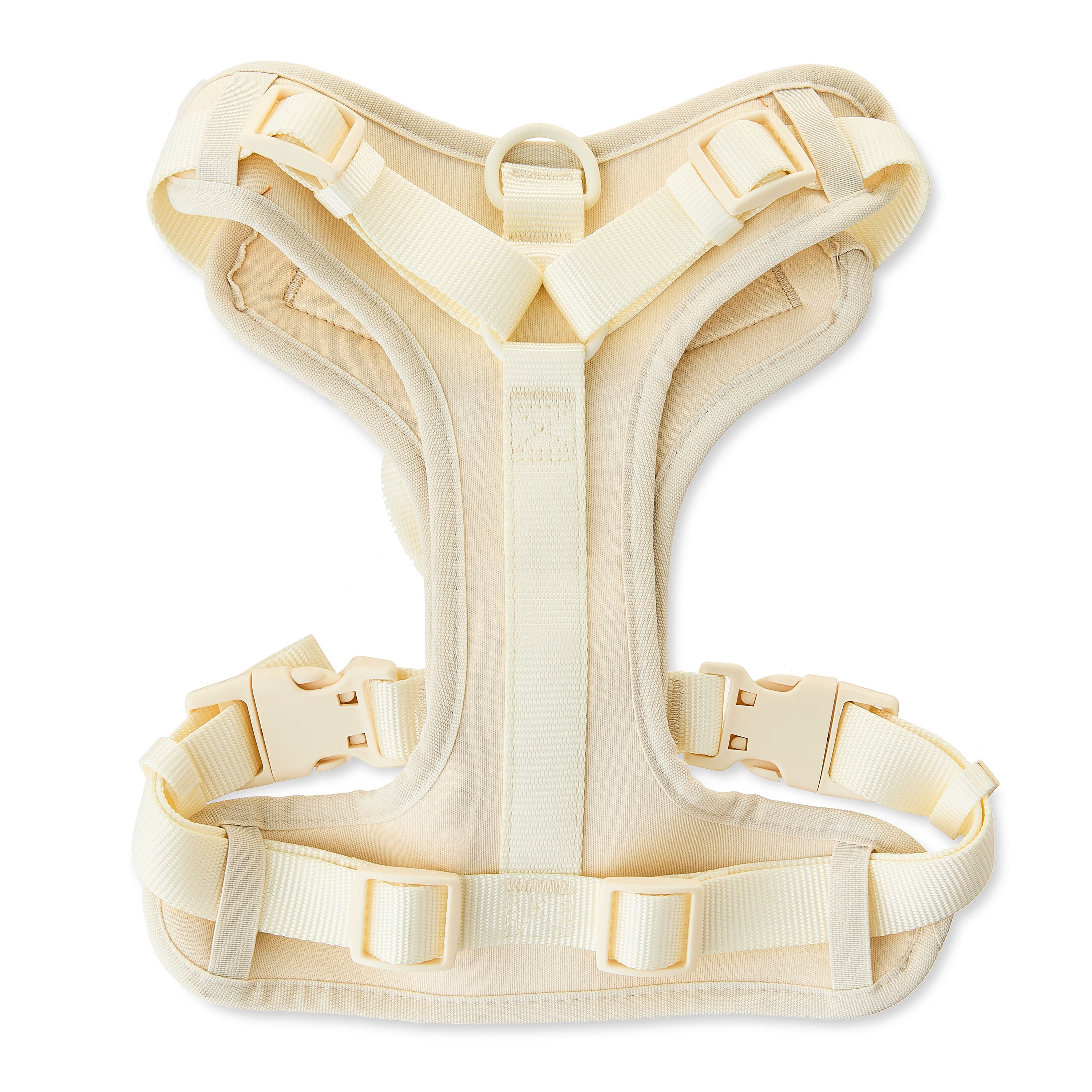 Vibrant Life Neoprene Comfort Control Monochrome Dog Harness, Vanilla Cream, L
