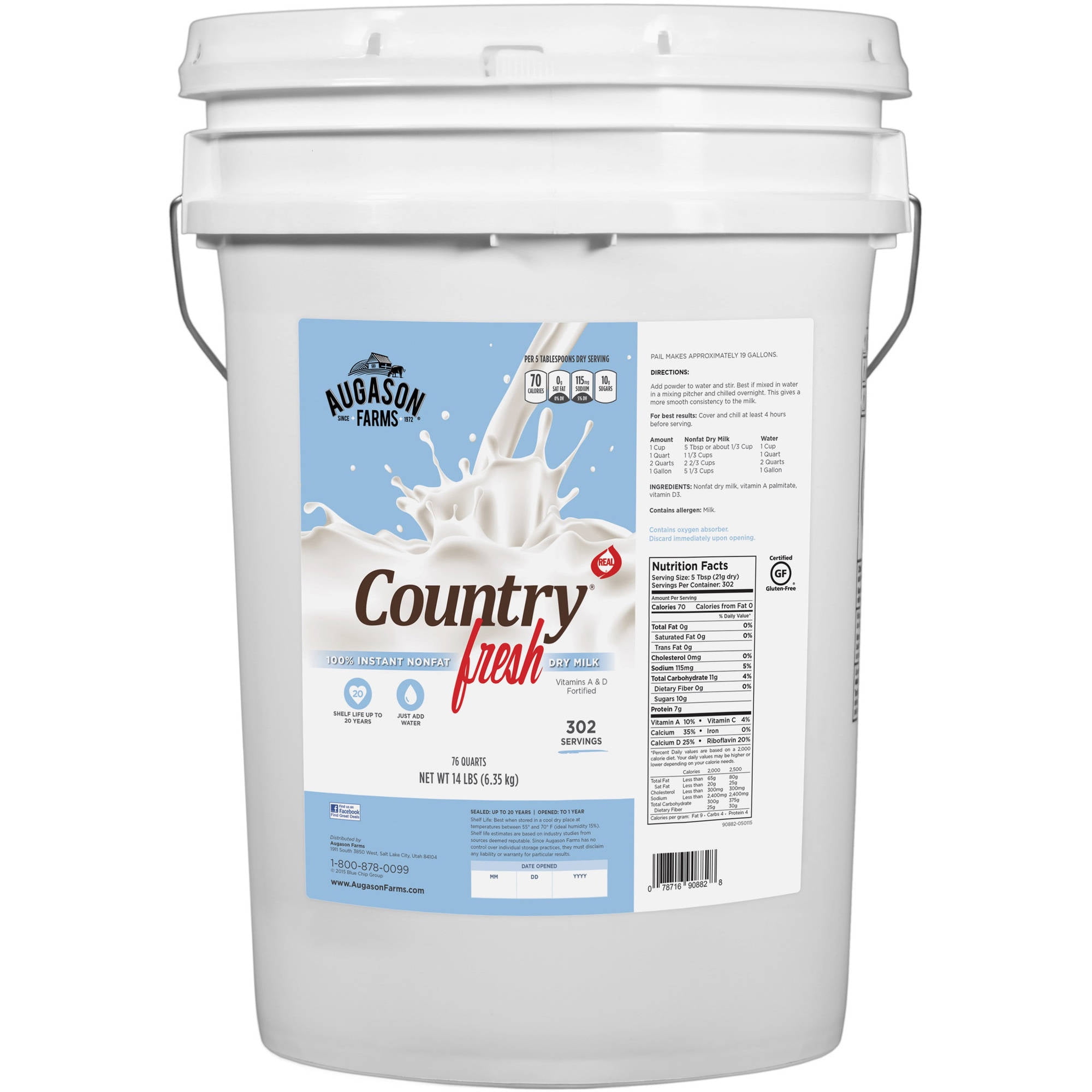 augason farms powdered milk