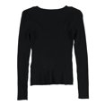 thumbnail image 2 of bar III Womens Cutout Ribbed Pullover Sweater, Black, Large, 2 of 4