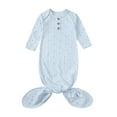 thumbnail image 4 of Angala 6M Baby Infant Outfit Knotted Sleep Gown Sleepwear Baby Knot Floral Long Sleeve Sleeping Gown With Toy Set Cute Breathable Practical One Size, 4 of 4