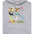 thumbnail image 3 of Pokémon - Eeveelution Stickers - Men's Pullover Fleece Hoodie, 3 of 5