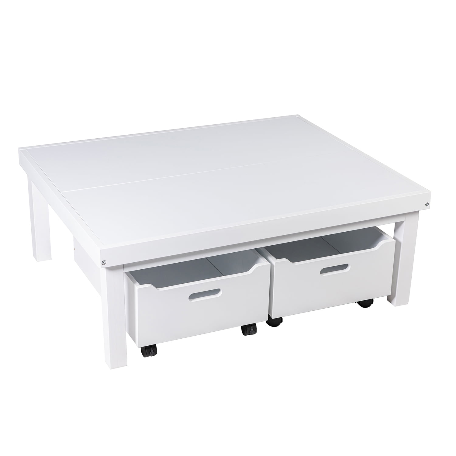 Kepooman Game Table for Children, Study Desk with Storage Box, Ideal for Arts and Crafts and Snack Time, White Kepooman Game Table for Children, Study Desk with Storage Box, Ideal for Arts and Crafts and Snack Time, White