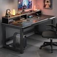 thumbnail image 4 of Shelf Game Office Desks Bedroom Single Modern Simplicity Office Desks Write Table Escritorio Ordenador Work Furniture QF50OD My Lux Decor Round, 4 of 15