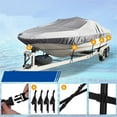 thumbnail image 5 of 14-16Ft Gray Beam Width Heavy Duty PEVA Cotton Waterproof Boat Cover, 5 of 6