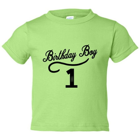 - Boys 1 Year Old “Birthday Boy 1” Toddler Shirt - Funny Threadz Kids, Green, 12 Month