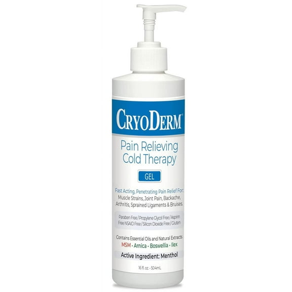 Cryoderm Cold Gel Therapy for Pain Relief 16 oz