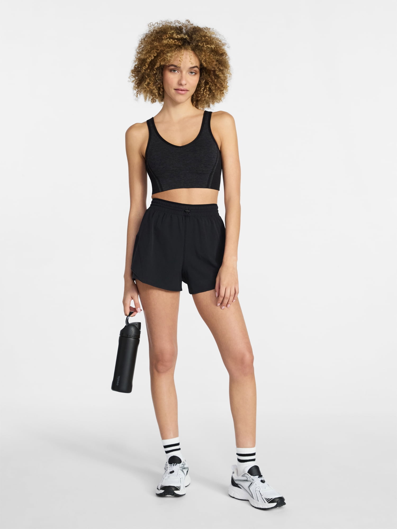 Avia Women's and Women's Plus Flounce Running Shorts, Sizes XS-4X