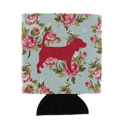 

Caroline s Treasures BB1087-RS-BU-CC Beagle Shabby Chic Blue Roses Can or Bottle Hugger Blue Can Hugger multicolor