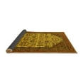 thumbnail image 2 of Ahgly Company Indoor Round Oriental Yellow Industrial Area Rugs, 7' Round, 2 of 4