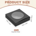 Square Soap Box Uxcell Paper Soap Boxes, (4x4x1 Inch, Black) (25Pcs), Cardboard Square ...