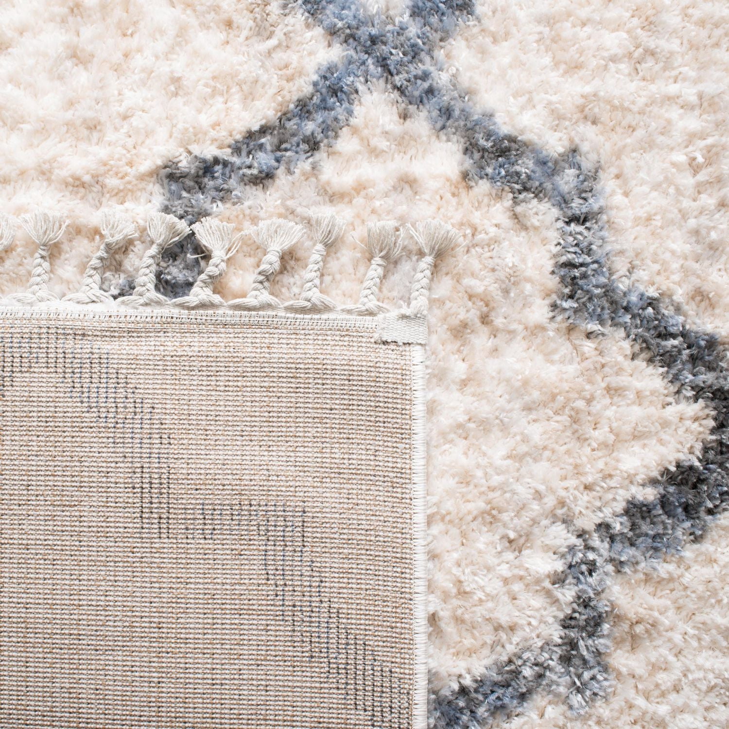 SAFAVIEH Berber Fringe Daffodil Géométrique Shag