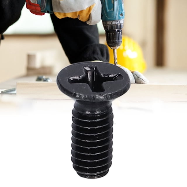 50Pcs Countersunk Screw, A2 70 Material Exquisite Craft M4, DIN 965, Black Galvanized
