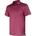 thumbnail image 1 of Chemises de Golf pour Hommes à Manches Courtes, Évacuation de l'Humidité, Ajustement Sec, Motifs Imprimés, Col à Revers, Performance Polo Chemises de Golf pour Hommes, 1 of 6
