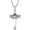01-03-Cancer, variant on Cross Necklace for Women Men 925 Sterling Silver Rose Sunflower Cross Religious Jewelry Christmas Birthday Mothers' Day Gifts