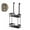 Black-2-Tier, variant on WNFJR 1-Tier Over the Door Shower Caddy Organizer, Stainless Steel Bathroom Storage Rack with Hooks and Basket Hangers