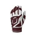 thumbnail image 2 of Evoshield SRZ-1 Youth Batting Gloves, Maroon - Small, 2 of 3