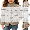 thumbnail image 3 of Samdudou Toddler Girls Fleece Jackets Fuzzy Sherpa Coats Button Down Fall Winter Warm Outerwear Kids Plush Stand Collar Layering Clothes Size 6M-3 Years, 3 of 7