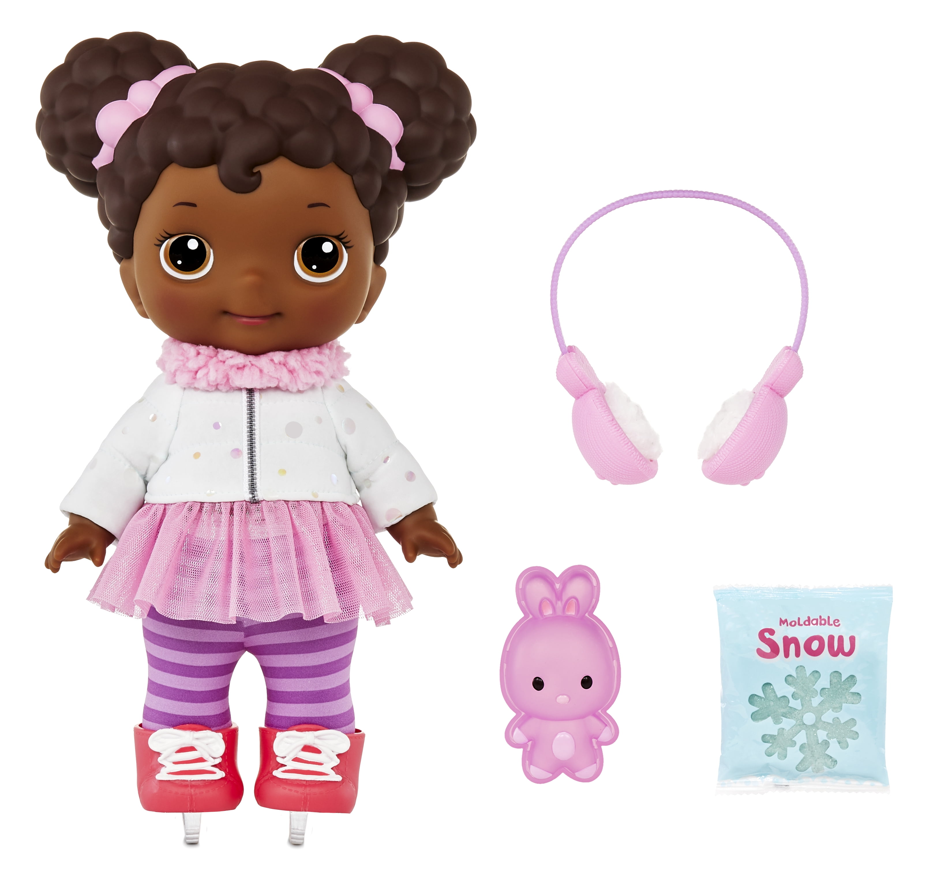 Lilly Tikes Snow Day Ami Doll with Winter Themed Moldable Snow and Accessories, Preschool Toy Playset for Kids, Girls & Boys Ages 3 4 5+