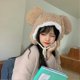 thumbnail image 4 of ZHAOCHENG Gorro cálido con orejeras de animales bonitos, gorro de invierno de vellón con capucha, gorro con pompón esponjoso de oso de dibujos animados, gorro resistente al viento y al frío, gorro con, 4 of 5