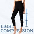 thumbnail image 2 of Medias de compresión +MD para mujer, sin pies, negras, talla M, 2 of 6