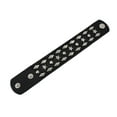 thumbnail image 4 of Black Vinyl Wristband with Stars and Pyramid Studs, 4 of 5