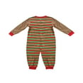 thumbnail image 2 of POINTERTECK Pyjama de Noël Parent-Enfant Ensemble Mode Rayé Manches Longues Vêtements de Nuit Chandail avec Pantalon Nouveau, 2 of 6