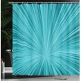 thumbnail image 3 of Ambesonne Teal Shower Curtain, Abstract Vortex Design, 69"Wx84"L, Turquoise Teal, 3 of 4
