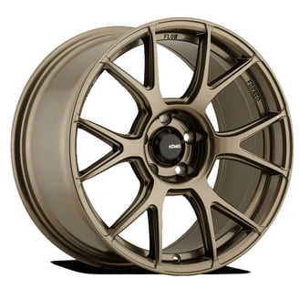 1 Konig 20x8.5 5X4.50 +40 16MB Lace Gloss Black with Machined Face