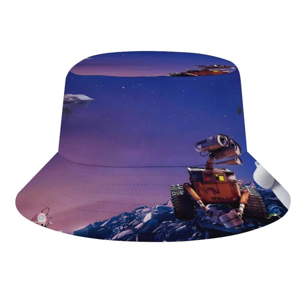 WALL E Sombrero bucket para adultos, gorra de protección solar, sombrero de pescador plegable para viajes al aire libre, pesca y actividades de verano