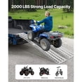 thumbnail image 2 of KFFKFF Aluminum Ramps, 2000 lbs, 2Pcs Heavy-duty Ramps with Wider Ramp Surface, Universal Stable Loading Ramp with Handles, 2 of 9