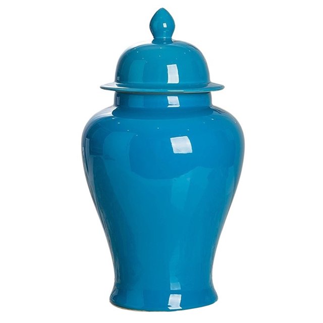 Ceramic Ginger Jar Vase With Lid, Storage Jar for Home Kitchen Dining Decoration