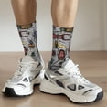 thumbnail image 5 of Goofa Bright Insects Printed Men's Crew Socks, Soft Durable Breathable Moisture-Wicking with Odor Control Cotton socks, 5 of 9