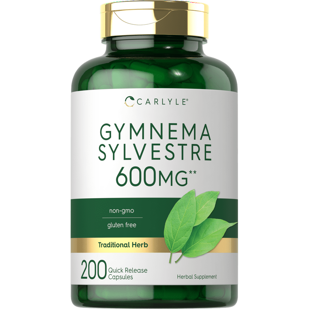 Gymnema Sylvestre Leaf Extract 600 mg | 200 Capsules | Non-GMO and ...