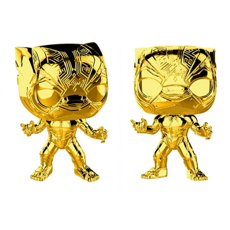 Funko Pop! Marvel: Marvel Studios 10 - Black Panther (Chrome Gold)