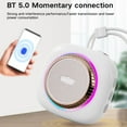 thumbnail image 5 of Lzobxe Bluetooth Speaker Bluetooth 5.3 Wireless Audio Mini Camera Design LED Ambient Light Suction Cup Adsorption Surround Sound Quality Bluetooth Audio, 5 of 8