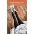 thumbnail image 5 of 2022 Winter Slim Cotton Not Tight Stretch Skin Solid Color Black Ordinary Pants Leggings XL, 5 of 11