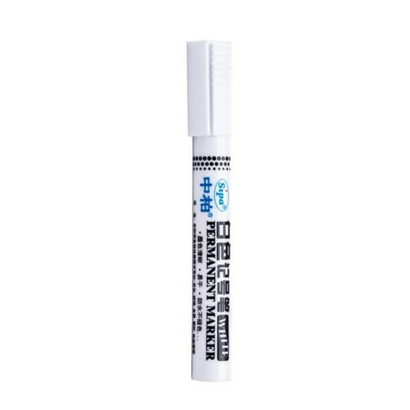 Waterproof White Permanent Marker Pen for Cars and Tyres with Thin Tip о▲ Z1E0