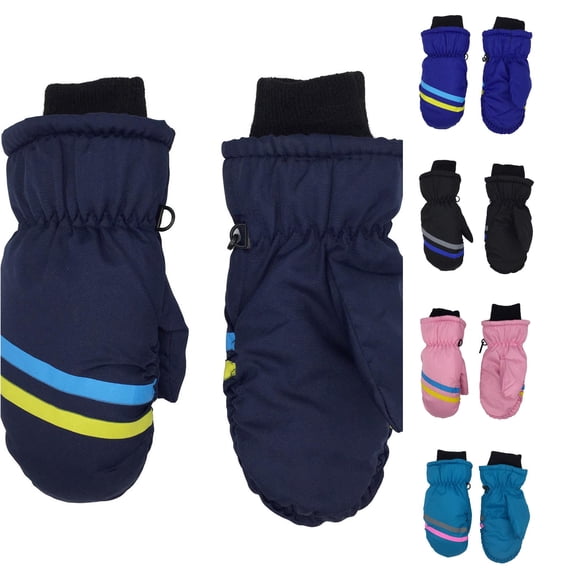 Kids Winter Ski Gloves Waterproof Warm Mittens for Boys and Girls 3-12 Years