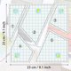 thumbnail image 2 of Juego de Plantillas para Acolchar de 5 Piezas Regla para MáQuina de Coser Regla para Acolchar de Retazos una Mano Plantillas para Colchas Plantillas Cuadradas, 2 of 7