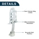 thumbnail image 4 of Parada Limitadora de Correa de Chequeo de Puerta Única Bargains No.68078125AA para Soporte de Chequeo de Puerta Dodge Sprinter 2500 3500, 4 of 6