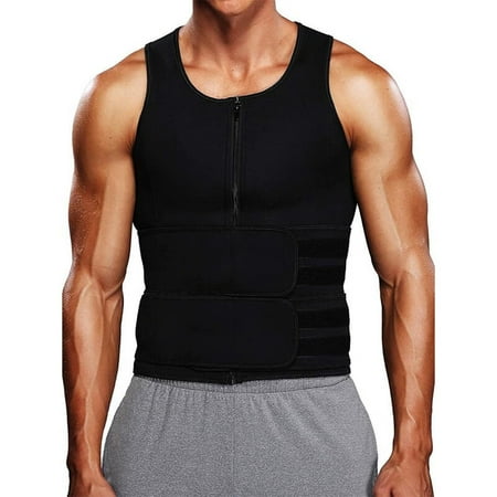 

Cuteam Fitness Corset Soft Support Waist Slimming Tummy Control Body-shaping Double/Three Belt Sweat Bodybuilding Corset Men Vest Sports Supply