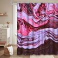 thumbnail image 2 of LALILO Purple Violet Marble Watercolor Shower Curtain, 72x72 in, 12 Hooks, 2 of 6