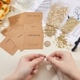 thumbnail image 3 of DIY Morse Code Bracelet Bead Kit Including 2000Pcs 2 Styles Golden Plastic Bead Bulk 4.36 Yards Waxed Cotton Cord 14Pcs Bracelet Display Cards Adjustable Bracelets Necklaces Kit, 3 of 8