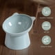 thumbnail image 3 of Tazón Alimentación Plástico Food Plato Elevado Tilted Bowl Ergonómico Anti Vómitos Sin Deslizamiento para Gatos Cara Plana, 3 of 9