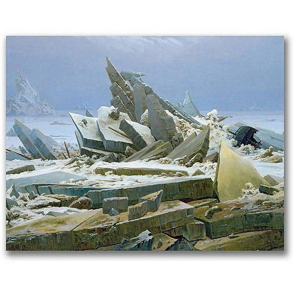 Trademark Fine Art "The Polar Sea" Canvas Wall Art by Caspar David Friedrich