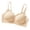Khaki, variant on Tshirt Bras for Women Solid Color One Piece Fixed Cups Back Hook Adjustable Straps Wireless Push Up Breathable Daily Wear Bras