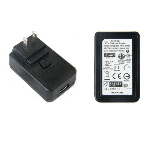 SIL AC USB Switching Adapter 5.0V 1000mA, Universal Home Charger