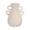 thumbnail image 6 of Decorative Pottery Vase with Handles for Living Room Decor - Boho Flower Vase for House, Bedroom, or Office Space - Ideal for House Accent, Side Table, or Desk Accessory - 12", Ivory & Tan, 6 of 13